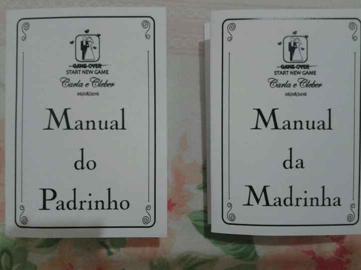 Convite dos padrinhos -manual e lembrança - 3
