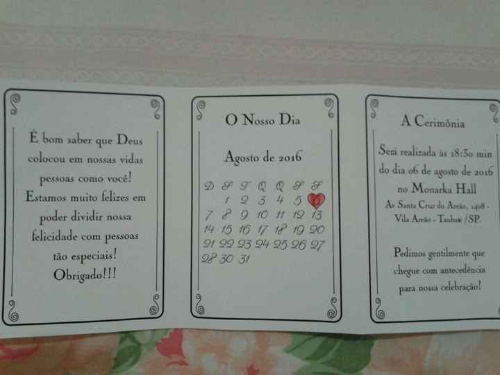 Convite dos padrinhos -manual e lembrança - 4