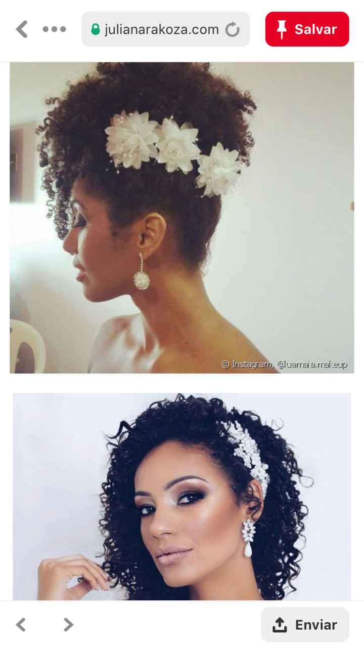 Penteado para negras cacheadas - 1