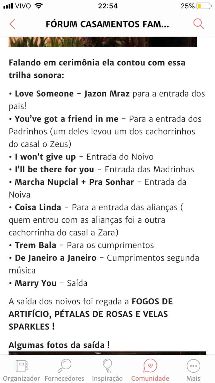 Escolha das músicas! Me ajudem - 1