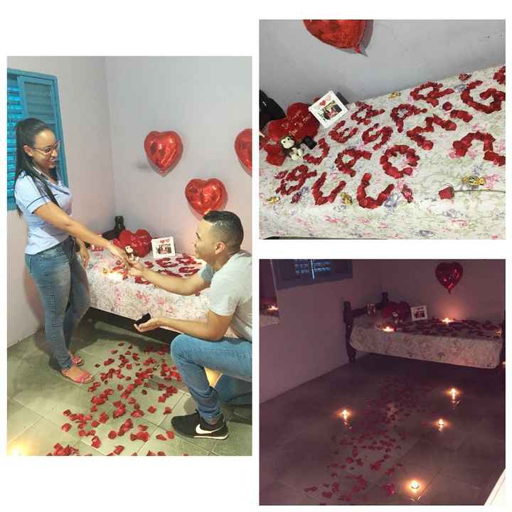 Foi lindo ele me surpreendeu demais ! 