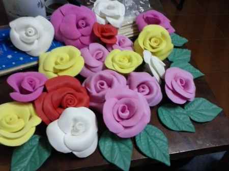 Flores artificiais feitas por mim - 1