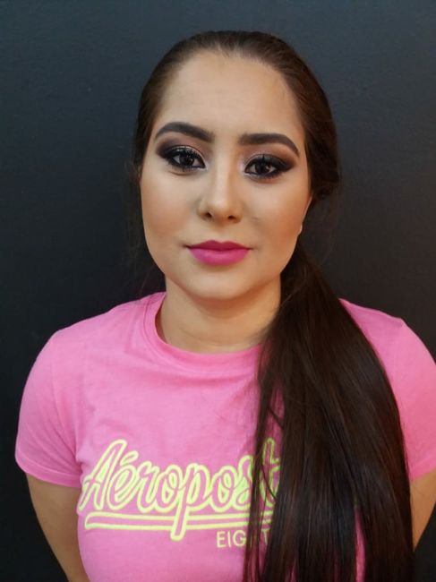 Meu teste de maquiagem e penteado - 3