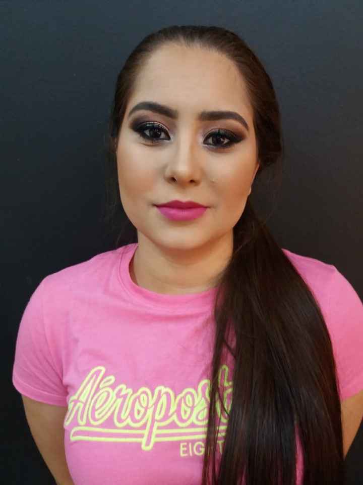 Meu teste de maquiagem e penteado - 3