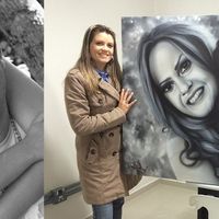 foto escolhida para pintura, resultado da tela