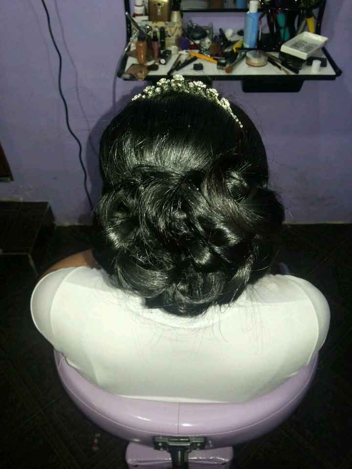 Venhao ver meu teste de maquiagem e penteado - 2