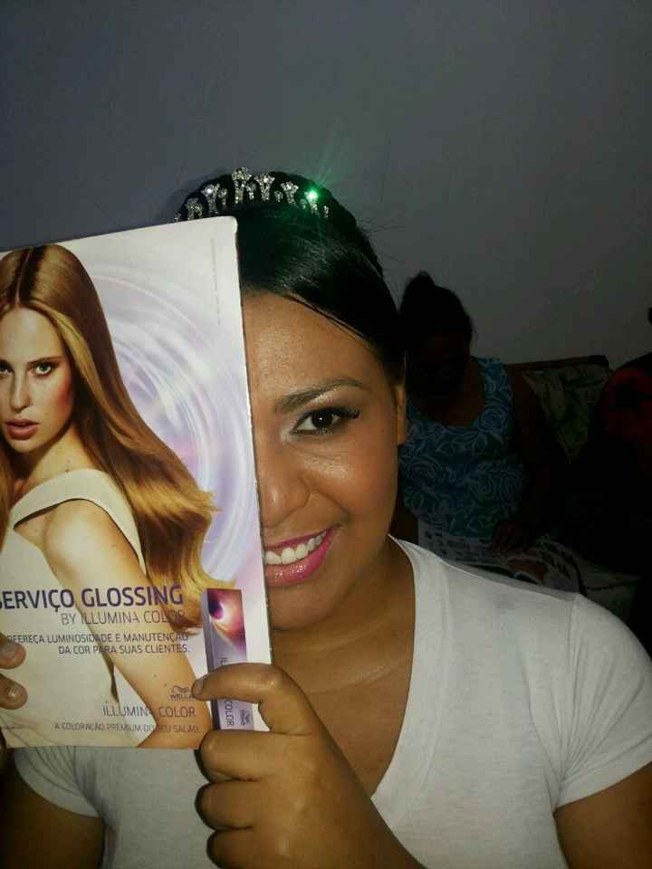 Venhao ver meu teste de maquiagem e penteado - 1
