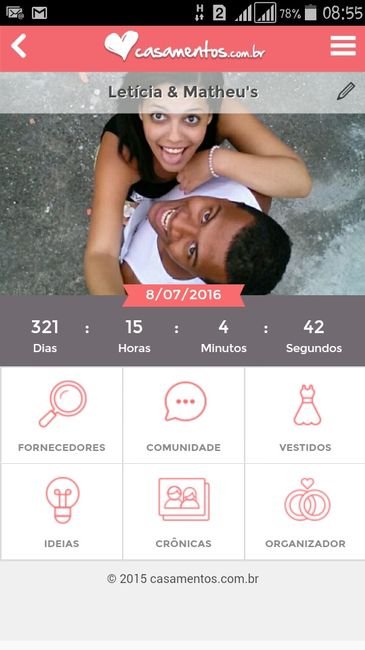 Quanto tempo falta para o seu casamento? - 1