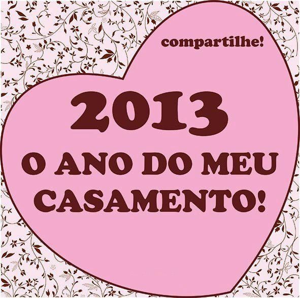 Ano do meu casamento!!!