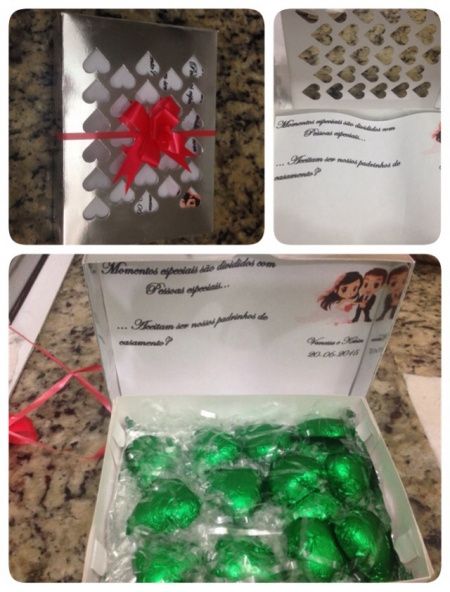 Convites para padrinhos e madrinhas - 1