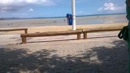 E quando sai do espaço se depara com... A PRAIA!!!