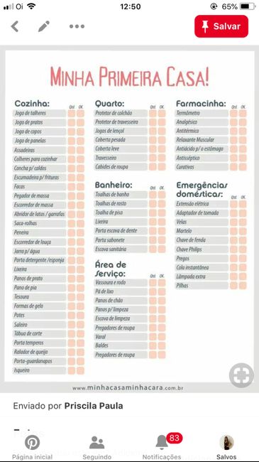 **check-list casa ** - 1