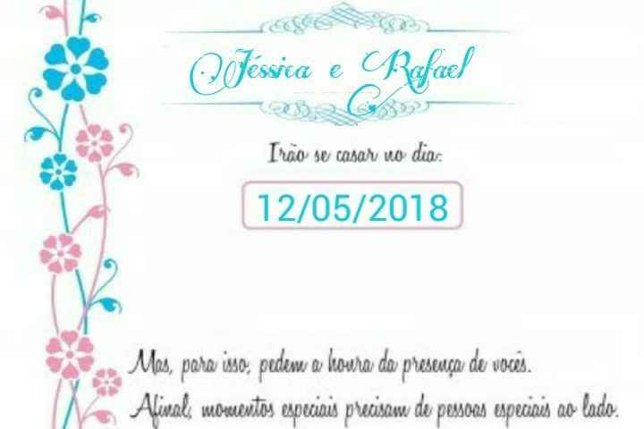 Meu convite de casamento - 1