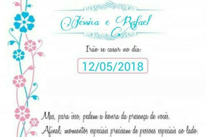 Meu convite de casamento - 1