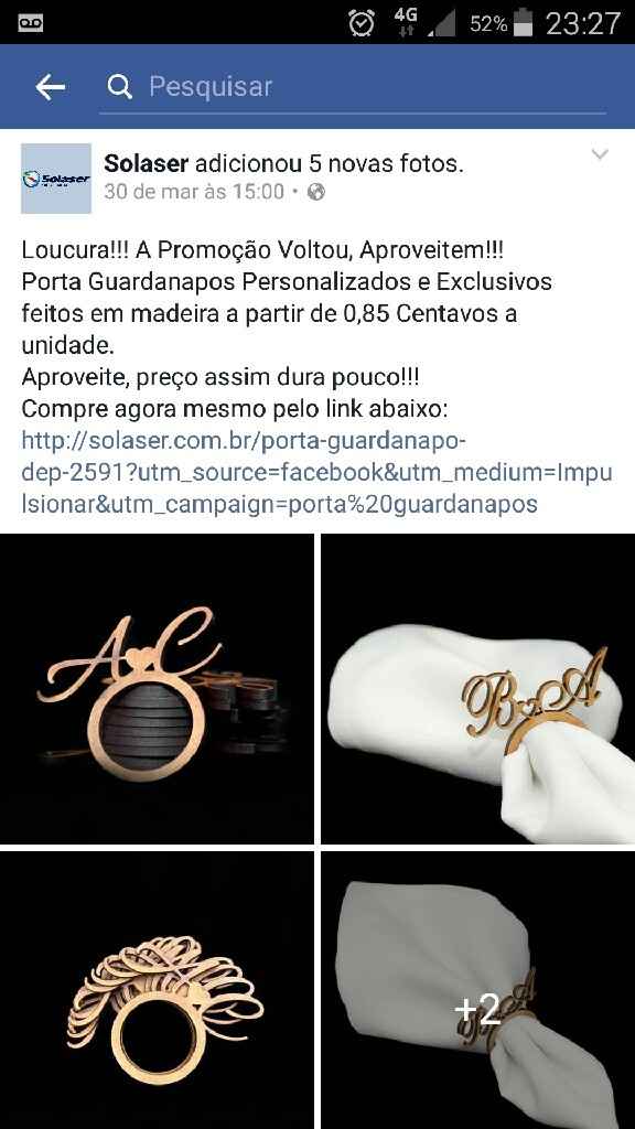 Porta guardanapos - 1