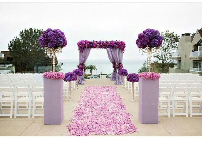 Decoração verde e roxo - 1