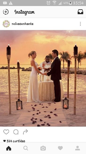 Estou pensando em fazer meu casamento na praia... - 1