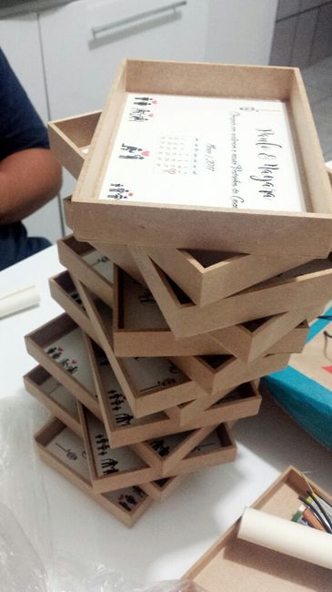 O convite dos padrinhos ficou pronto - 100% diy - 3