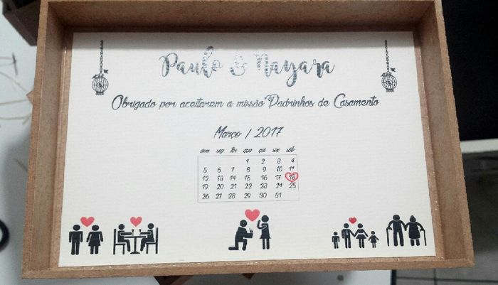 O convite dos padrinhos ficou pronto - 100% diy - 4