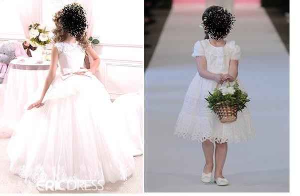Mini noiva X Vestido simples