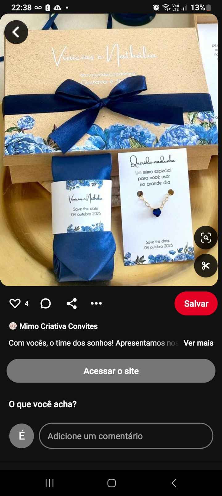 Enviar convite das madrinhas e padrinhos, quando? - 1