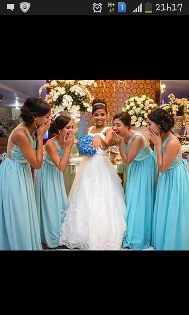 Cor do vestido madrinhas - 1