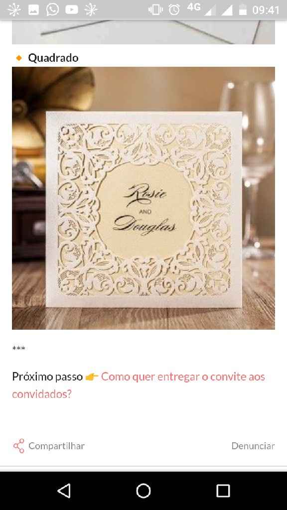 Como quer entregar o convite aos convidados? - 2
