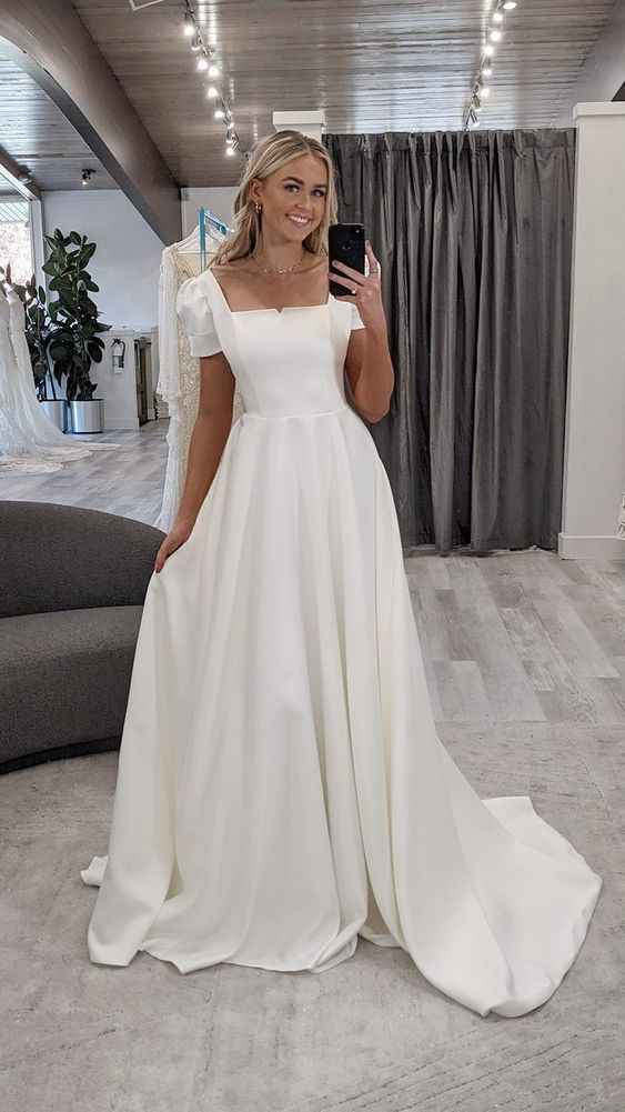 Vestido de noiva para casamento no civil - 2