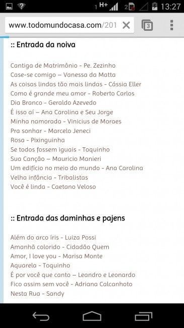 Músicas Brasileiras - Cerimonia - 2