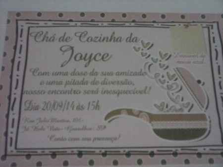Convite do Chá de Cozinha!!!! - 1