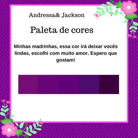 Paleta de cores para elas terem opção