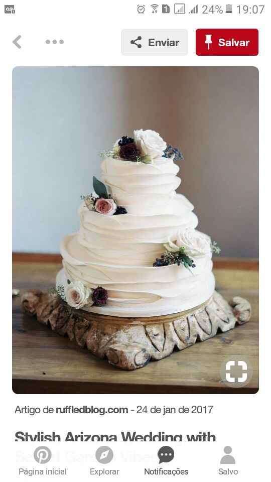 Minhas inspirações de bolos de casamento - 1