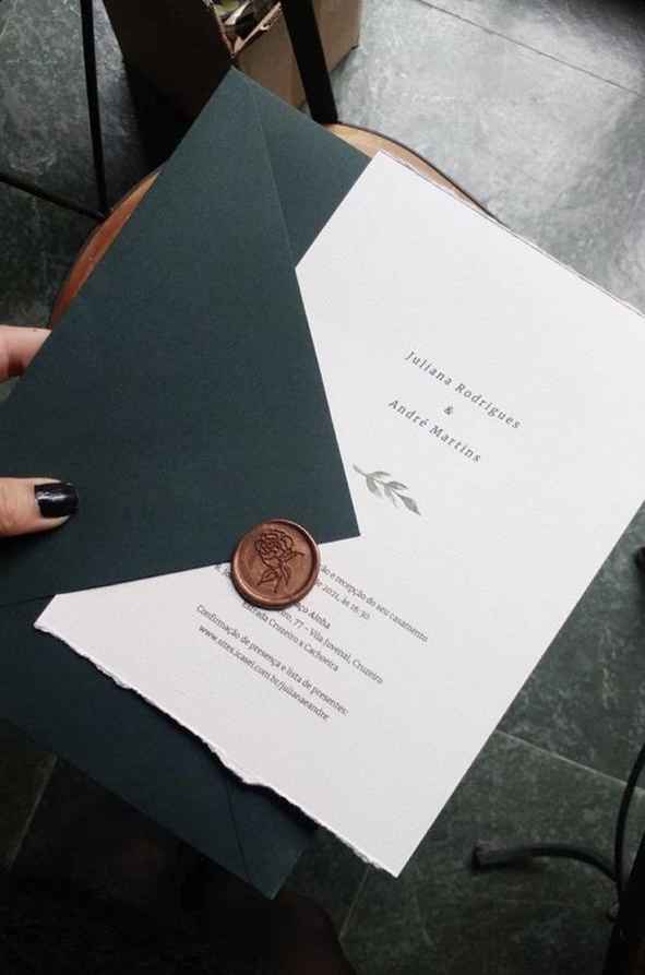 Como será seu convite de casamento? - 1