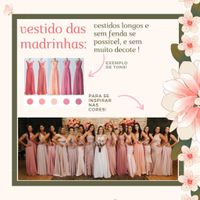 Madrinhas iguais ou diferentes - 1