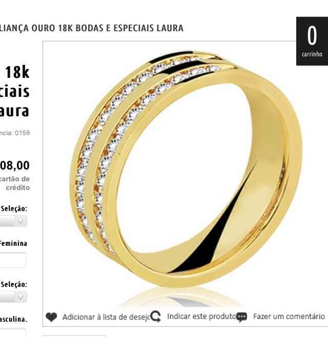 Alianças de casamento 0: - 1
