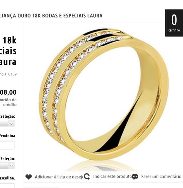 Alianças de casamento 0: - 1