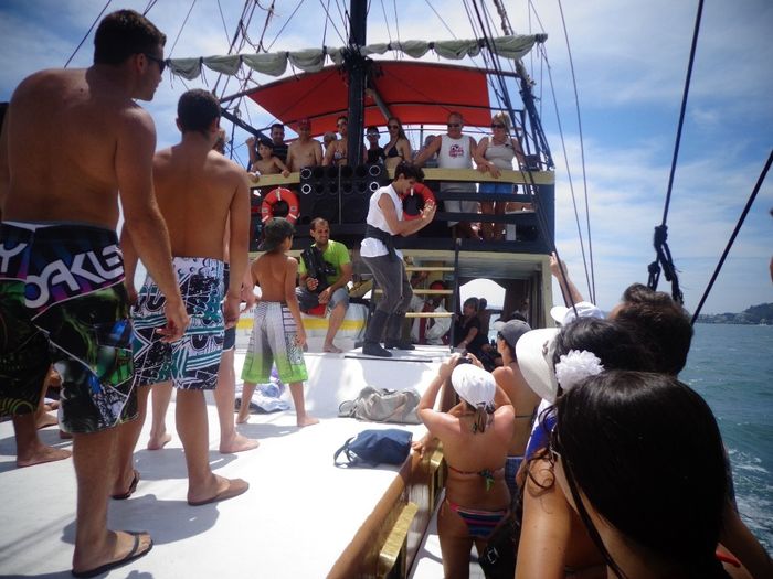 A bordo do barco!