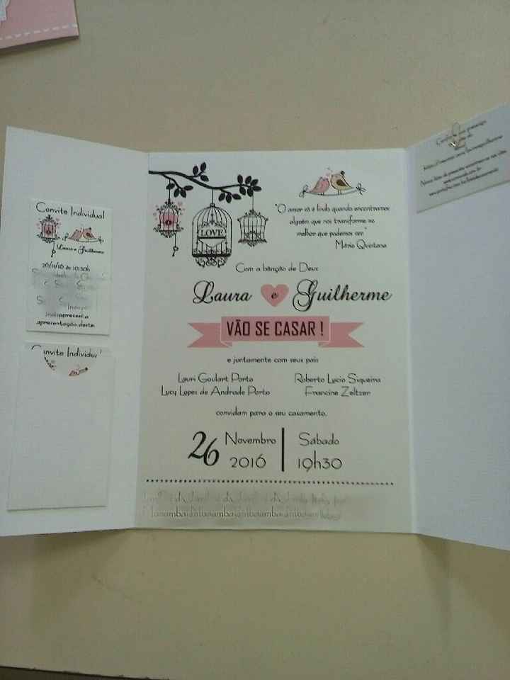 Meus convites de casamento chegaram - 3