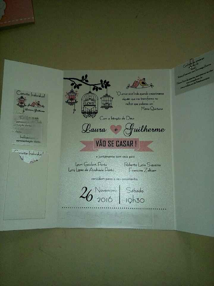 Meus convites de casamento chegaram - 4