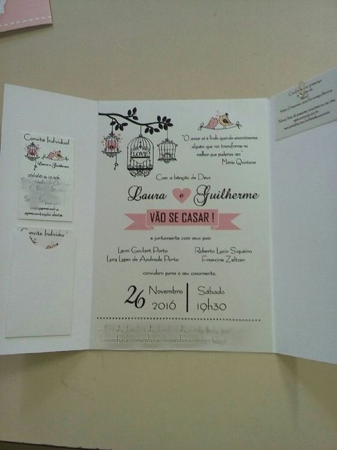 Meus convites de casamento chegaram - 3