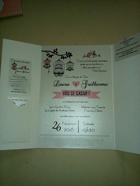 Meus convites de casamento chegaram - 4