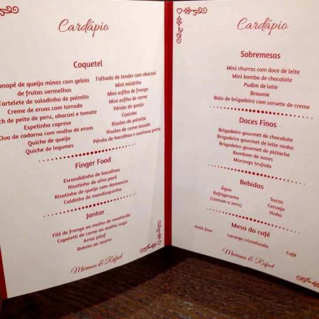 Buffet - sugestões do tipo de comida para servir!