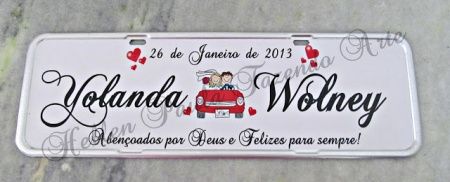 Plaquinha de carro