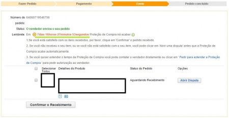 Prazo de entrega 
