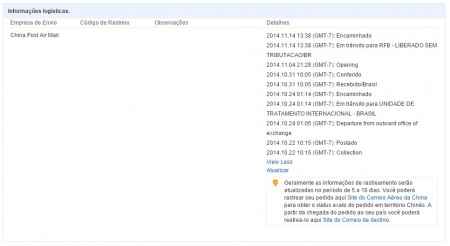 Rastreamento Vestido Aliexpress