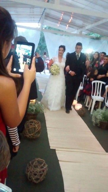 A noiva entrando!!!!