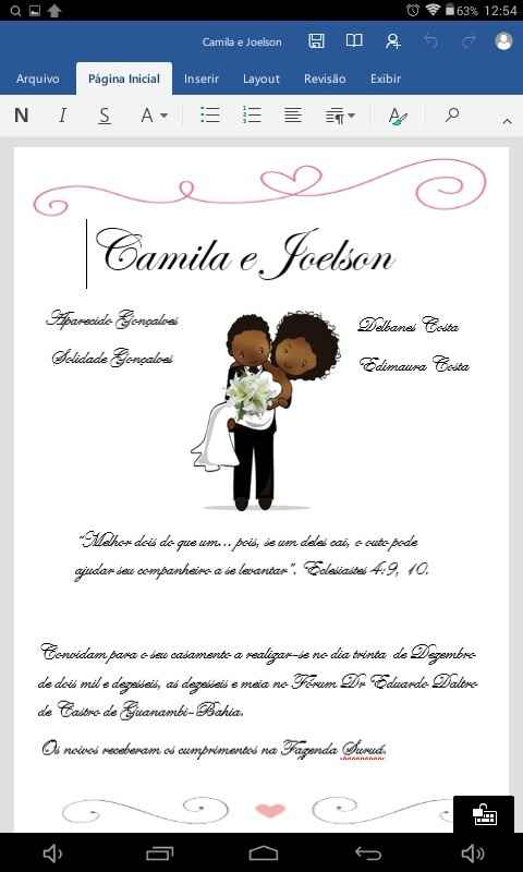 Meu convite diy - 2