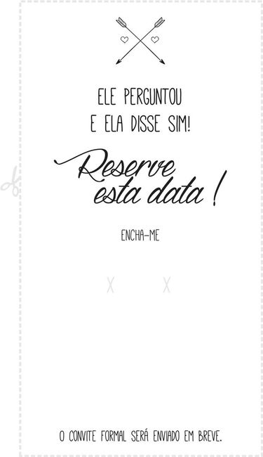 #VemVer Save The Date Simples Editável 