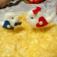 Topo de bolo - noivado diy - 1