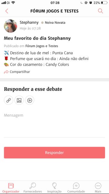 ÚLTIMO PASSO: Compartilhe seus favoritos de casamento! 7